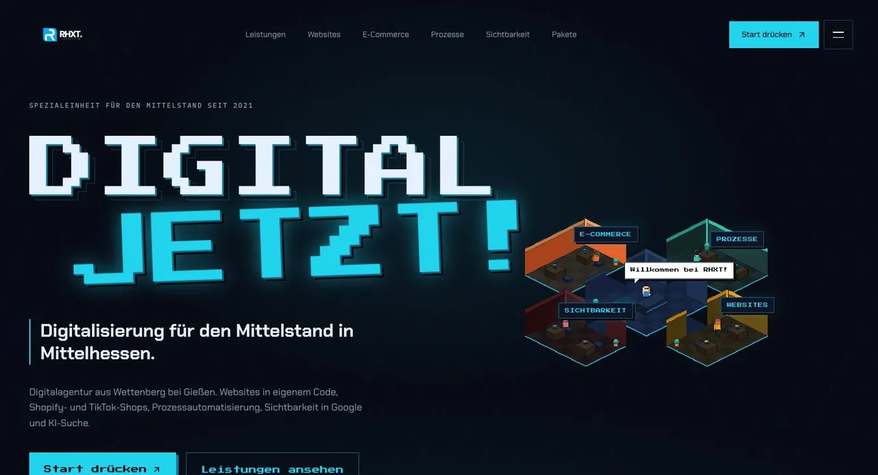Startseite von rhxt.de